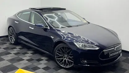 Used Tesla Model S 278 kW (379 HP) 2014 Blue Hatchback