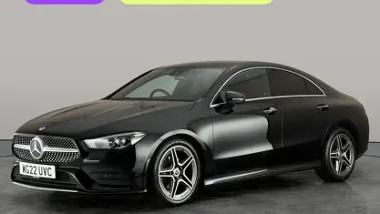 Used Mercedes CLA180 AMG Line Premium 136 HP (100 kW) 2022 Black Coupe