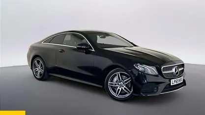 Used Mercedes E400 AMG line 340 HP (250 kW) 2019 Black Coupe