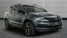Quartz grey metallic Used 2021 Skoda Karoq SportLine SUV | £21,350 (Fair price)