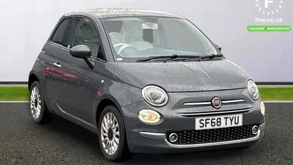 Grey Used 2018 Fiat 500 Lounge Hatchback | £7,299 (Fair price)
