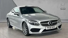 Silver Used 2018 Mercedes C220 AMG Line Premium Coupe | £15,833 (Fair price)