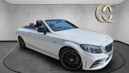 Used Mercedes C43 AMG Premium Plus 390 HP (286 kW) 2019 White Cabriolet