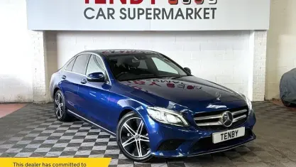 Used Mercedes C200 Premium 184 HP (135 kW) 2019 Blue Sedan