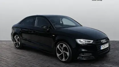 Used Audi A3 Black Edition 150 HP (110 kW) 2019 Black Sedan