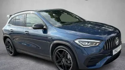 Used Mercedes GLA35 AMG Premium 306 HP (225 kW) 2021 Blue SUV