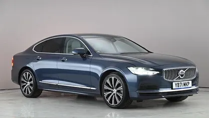 Begagnad Volvo S90 Inscription 390 HK (286 kW) 2021 Blå Sedan