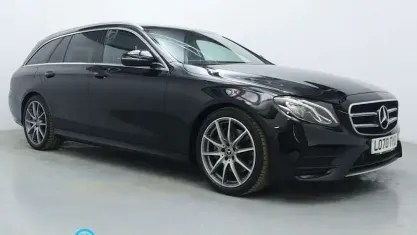 Used Mercedes E200 AMG line 184 HP (135 kW) 2020 Black Estate