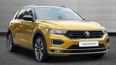 Turmeric yellow Used 2021 VW T-Roc R-line SUV | £22,395 (Fair price)