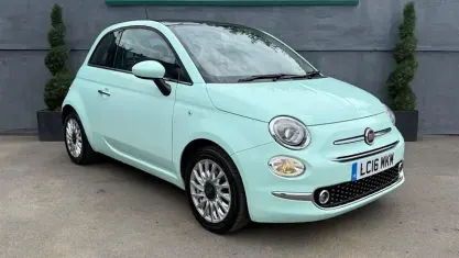 Used Fiat 500 Lounge 69 HP (50 kW) 2016 Green Hatchback