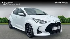 White Used 2022 Toyota Yaris Hybrid Design Hatchback | £17,107 (Fair price)