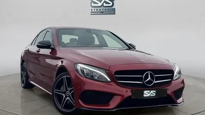 Red Used 2017 Mercedes C200 AMG line Sedan | £12,990 (Fair price)