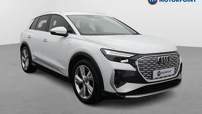 White Used 2022 Audi Q4 e-tron S-Line SUV | £22,199 (Fair price)