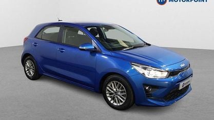 Used Kia Rio 84 HP (61 kW) 2022 Blue Hatchback