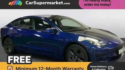 Used Tesla Model 3 Standard Range 208 kW (283 HP) 2021 Blue Sedan