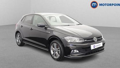 Usado VW Polo R-line 110 CV (80 kW) 2021 Negro Utilitario