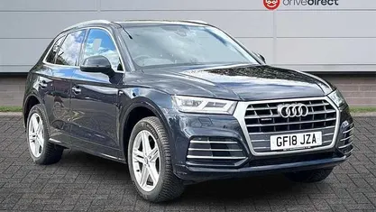 Used Audi Q5 S-Line 252 HP (185 kW) 2018 Blue SUV