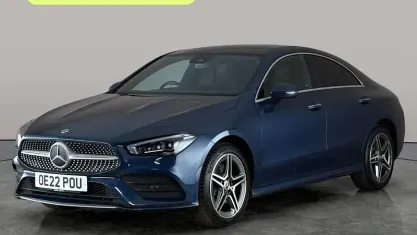 Used Mercedes E250 AMG line 218 HP (160 kW) 2022 Blue Sedan