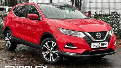 Red Used 2018 Nissan Qashqai N-Connecta SUV | £9,699 (Fair price)
