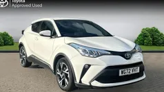 Pure white Used 2022 Toyota C-HR Design SUV | £20,390 (Fair price)