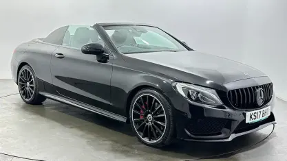 Used Mercedes C250 AMG Line Premium Plus 204 HP (150 kW) 2017 Black Cabriolet