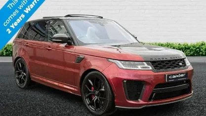 Używany Land Rover Range Rover Sport SVR 575 KM (422 kW) 2019 Czerwony SUV