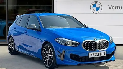 Used BMW M135 M Sport 306 HP (225 kW) 2023 Blue Hatchback