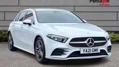 White Used 2021 Mercedes A180 AMG line Hatchback | £19,789 (Fair price)
