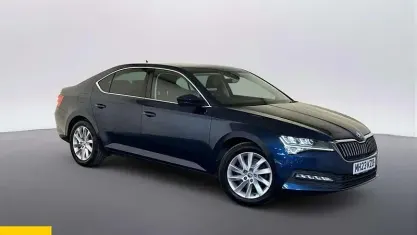 Used Skoda Superb SE Technology 150 HP (110 kW) 2023 Blue Hatchback