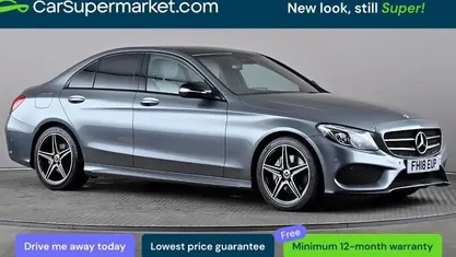 Used Mercedes C200 AMG line 184 HP (135 kW) 2018 Grey Sedan