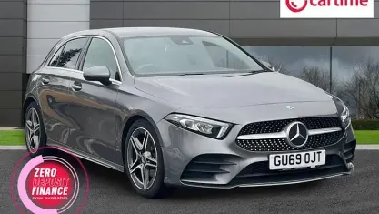 Used Mercedes A200 AMG line 163 HP (119 kW) 2019 Grey Hatchback