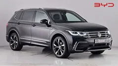 Deep black Used 2022 VW Tiguan Allspace R-line SUV | £26,990 (Fair price)