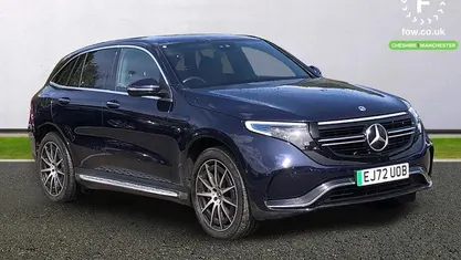Used Mercedes EQC400 AMG line 300 kW (408 HP) 2022 Blue SUV