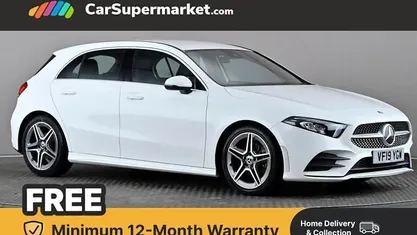 Used Mercedes A180 AMG line 116 HP (85 kW) 2019 White Hatchback