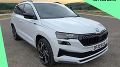 Moon white metallic Used 2025 Skoda Karoq SportLine SUV | £31,000 (Fair price)