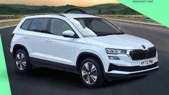 Moon white metallic Used 2022 Skoda Karoq SE Drive SUV | £21,500 (Fair price)