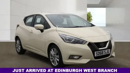 Used Nissan Micra Acenta 90 HP (66 kW) 2018 White Hatchback