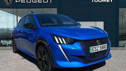 Used Peugeot e-208 GT-line 100 kW (137 HP) 2020 Blue Hatchback