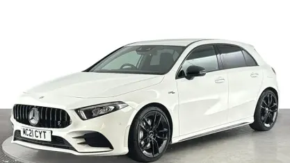 Used Mercedes A35 AMG Premium 306 HP (225 kW) 2021 White Hatchback