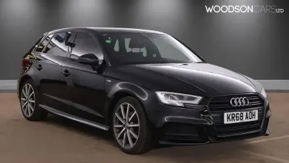 Used Audi A3 Sportback Black Edition 116 HP (85 kW) 2018 Black Hatchback