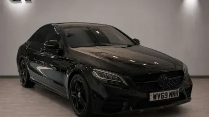 Used Mercedes C220 AMG line 194 HP (142 kW) 2019 Black Sedan
