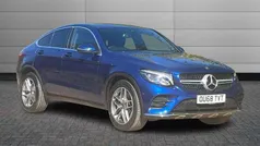 Blue Used 2018 Mercedes GLC250 AMG line Coupe | £23,850 (Fair price)