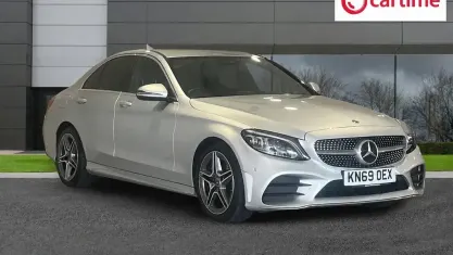 Used Mercedes C200 AMG line 184 HP (135 kW) 2019 Silver Sedan
