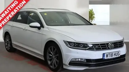 Used VW Passat R-line 150 HP (110 kW) 2018 White Estate