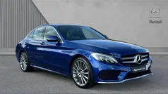 Blue Used 2018 Mercedes C250 AMG Line Premium Plus Sedan | £20,780 (Fair price)