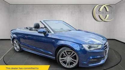 Blue Used 2015 Audi A3 Cabriolet S-Line Cabriolet | £11,475 (Fair price)