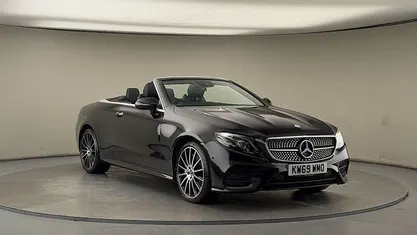 Used Mercedes E400 AMG line 340 HP (250 kW) 2019 Obsidian black Cabriolet