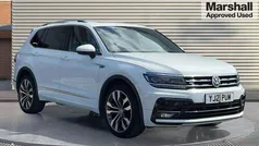 White Used 2021 VW Tiguan Allspace R-line SUV | £23,483 (Fair price)