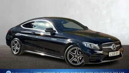 Used Mercedes C220 AMG line 194 HP (142 kW) 2020 Black Coupe