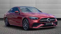 Red Used 2023 Mercedes C300e AMG Line Premium Plus Sedan | £36,990 (Fair price)